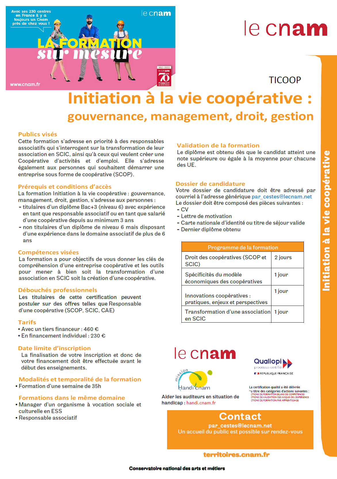 Plaquette TICOOP